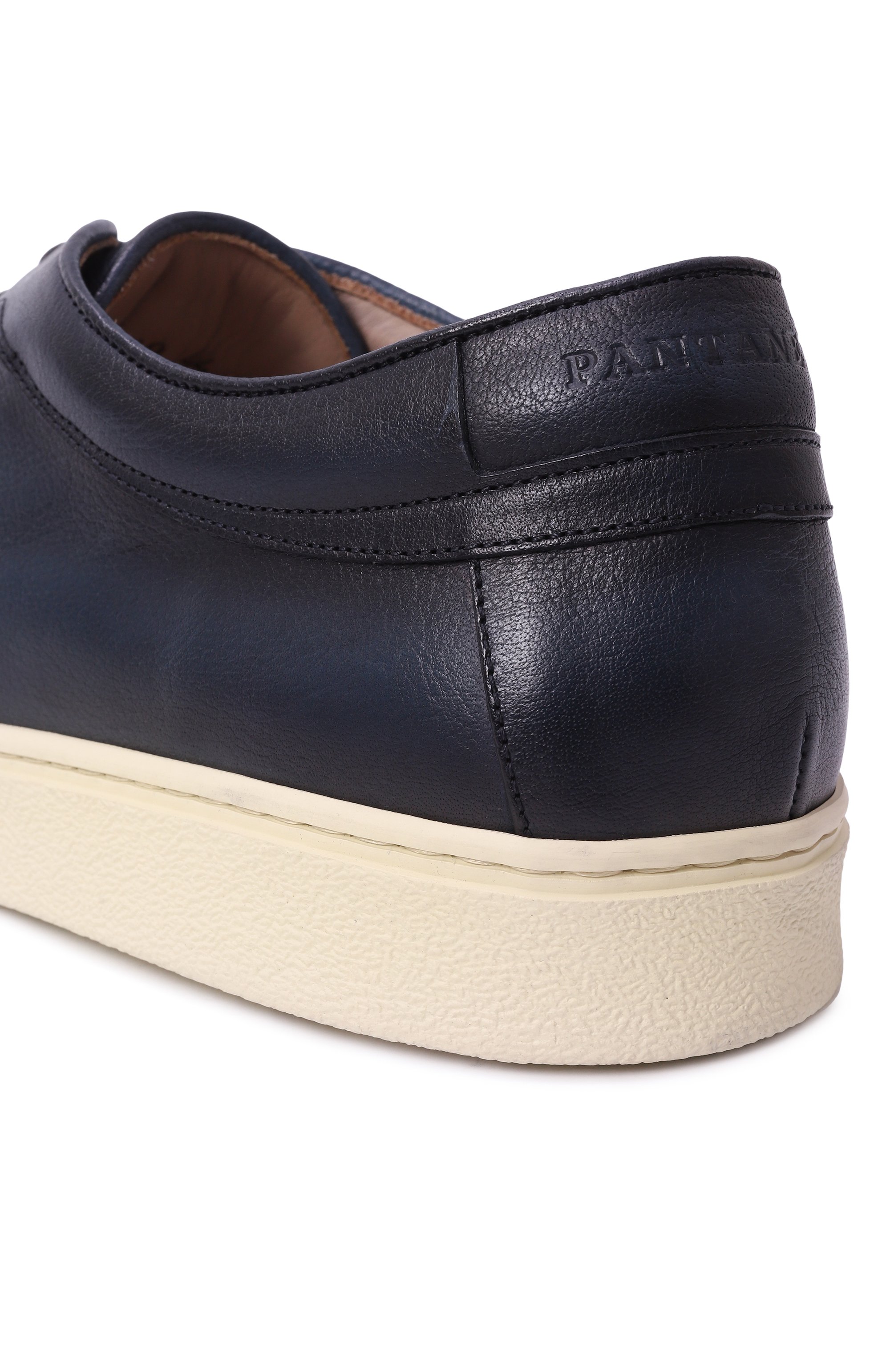 Кожаные кеды PANTANETTI темно-синего цвета по цене 38700 руб., арт. 18511F, фото 7 Кожаные кеды PANTANETTI, арт. 18511F, фото 7