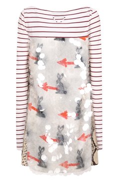 Комбинированное платье PRADA, арт. P32Y1R-1K7W-F0DAL-161, фото 2