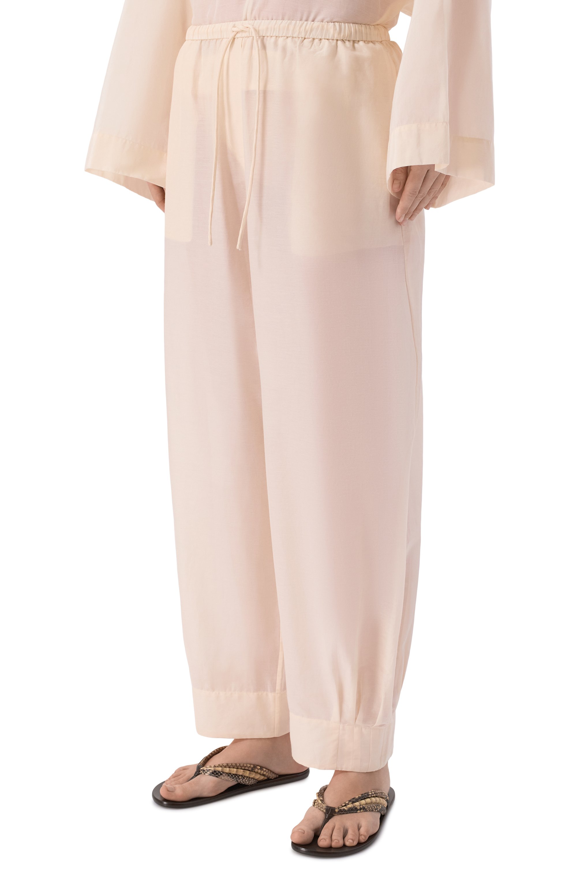 Брюки из хлопка и шелка 12 STOREEZ, арт. 137697, фото 3