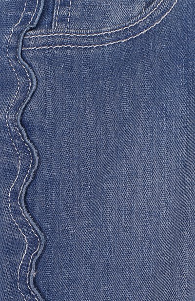 Джинсы с фигурной прострочкой и бахромой CHLOÉ, арт. C14539/14A, фото 3