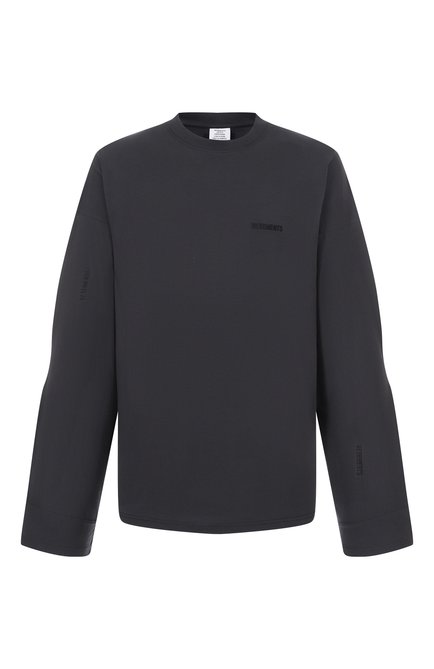 Мужская хлопковый лонгслив VETEMENTS, арт. UH76LS580B