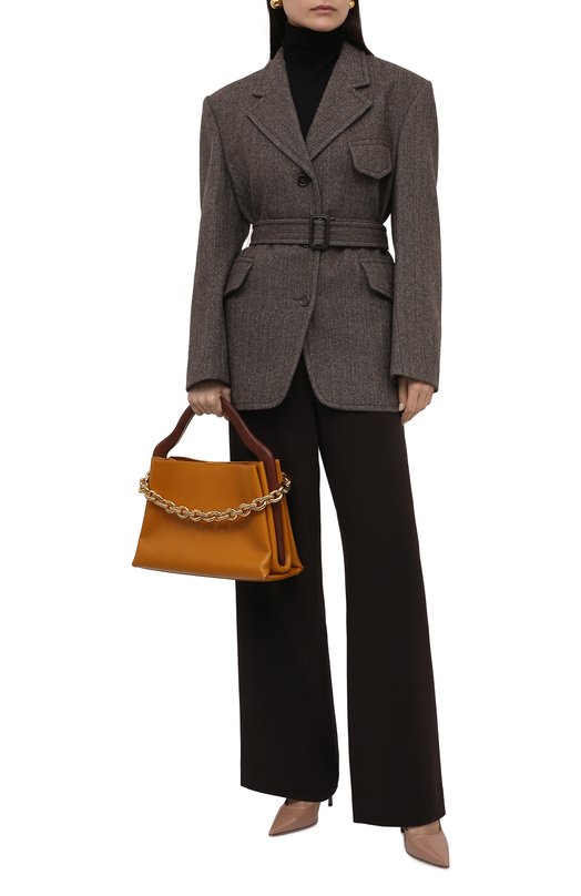 Кожаные туфли Love 100 Jimmy Choo L0VE 100/PWJ Бежевый  L0VE 100/PWJ Фото 2