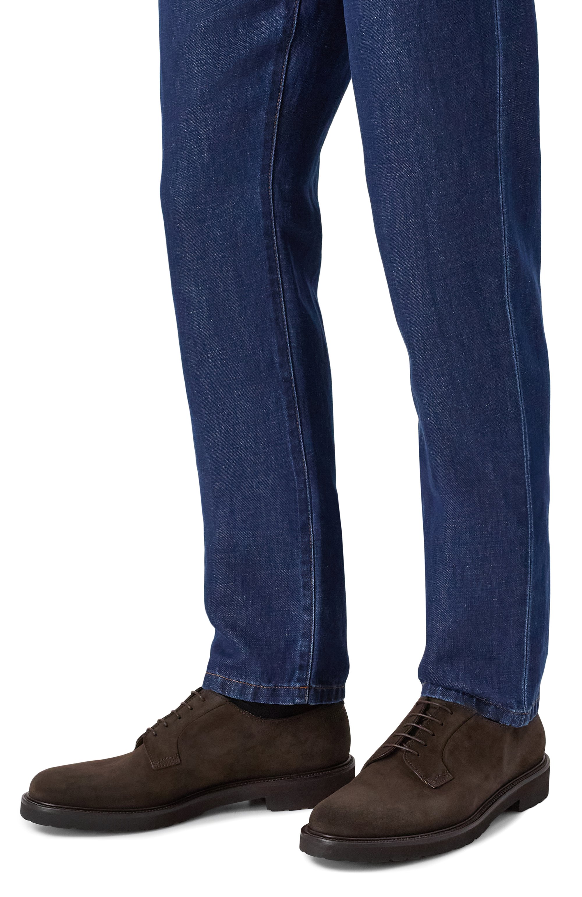 Замшевые дерби boston MILLE 885 темно-коричневого цвета по цене 39750 руб., арт. B0ST0N/BUCK, фото 3 Замшевые дерби boston MILLE 885, арт. B0ST0N/BUCK, фото 3