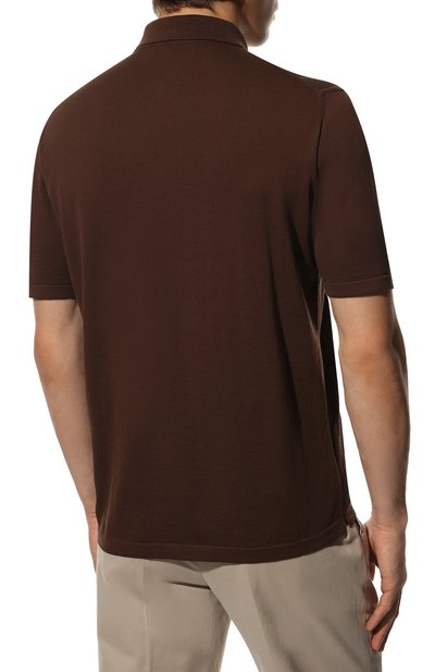 Хлопковая рубашка FIORONI темно-коричневого цвета по цене 57850 руб., арт. MK24248G1, фото 4 Хлопковая рубашка FIORONI, арт. MK24248G1, фото 4