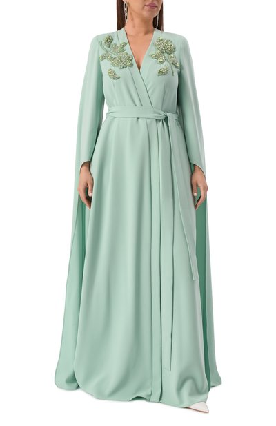 Платье marina rinaldi x zuhair murad MARINA RINALDI ELEGANTE светло-зеленого цвета по цене 328500 руб., арт. CHIMERA, фото 3 Платье marina rinaldi x zuhair murad MARINA RINALDI ELEGANTE, арт. CHIMERA, фото 3