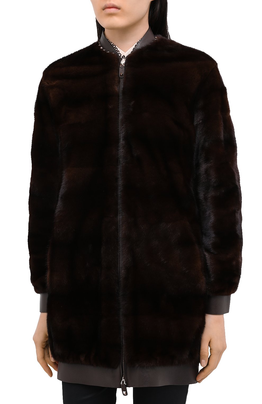 Бомбер из меха норки VALENTINO, арт. NF3FB217/1DF, фото 3