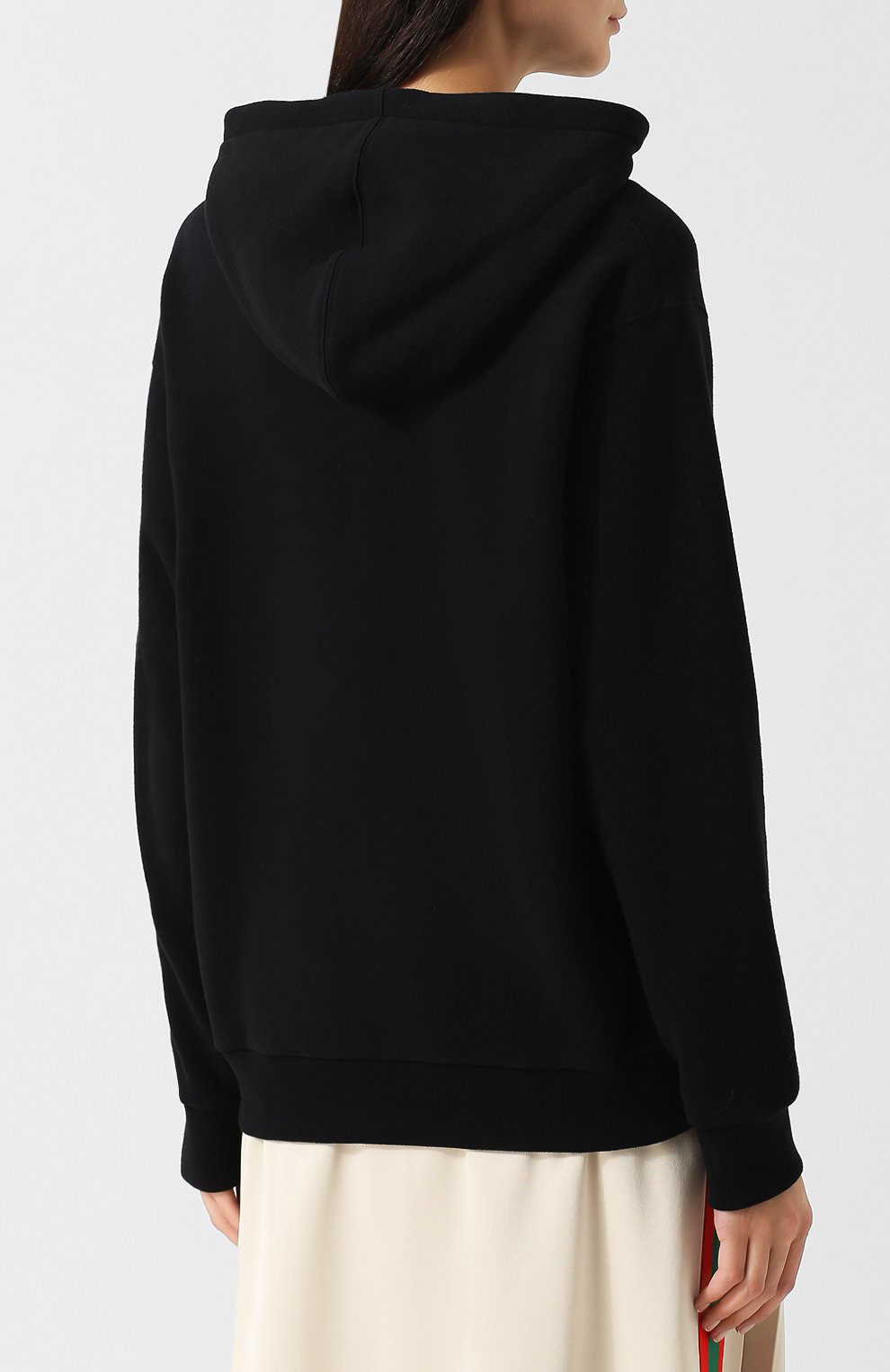 Хлопковый пуловер с капюшоном и декоративной отделкой GUCCI, арт. 469251/X9Y51, фото 4