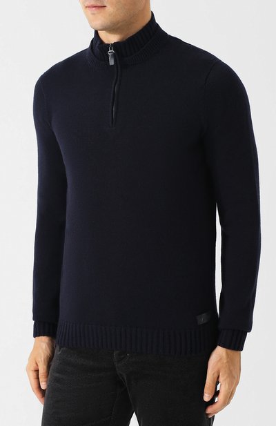 Кашемир овый джемпер с воротником стойкой на молнии BRIONI, арт. UMEC0L/07K28, фото 3