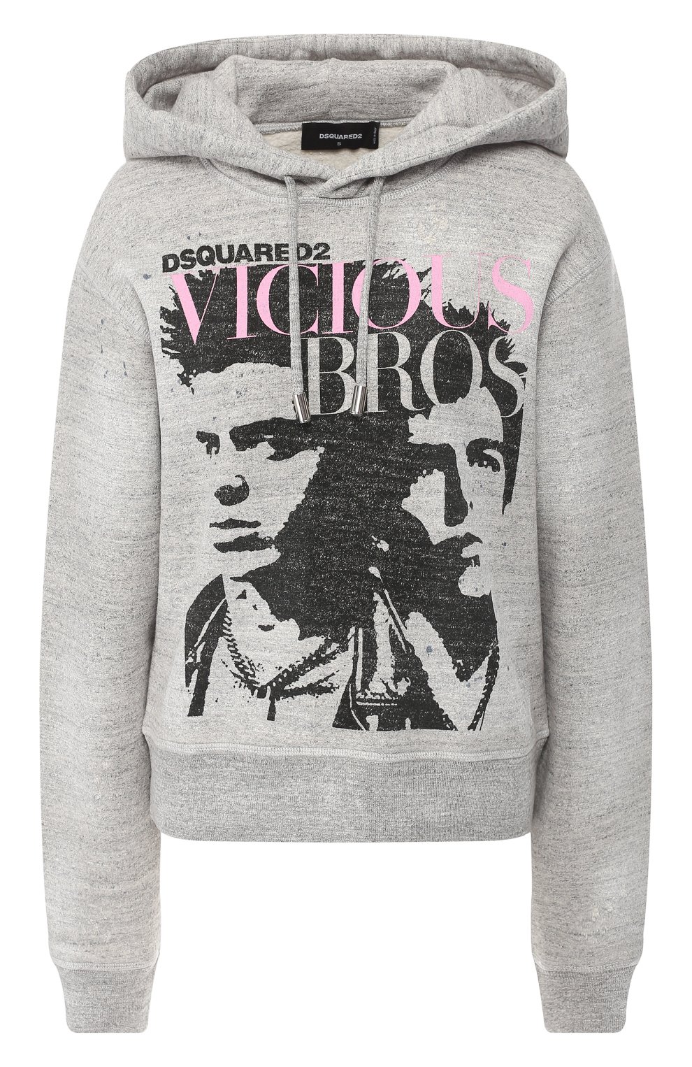 Хлопковый пуловер DSQUARED2 серого цвета по цене 36750 руб., арт. S75GU0183/S25148, фото 1 Хлопковый пуловер DSQUARED2, арт. S75GU0183/S25148, фото 1