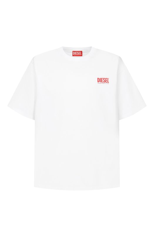 Хлопковая футболка Diesel A20036/0EPCA Белый A20036/0EPCA