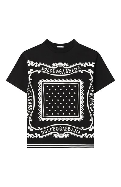 Хлопковая футболка DOLCE & GABBANA, арт. L4JTHV/G70K4/8-14