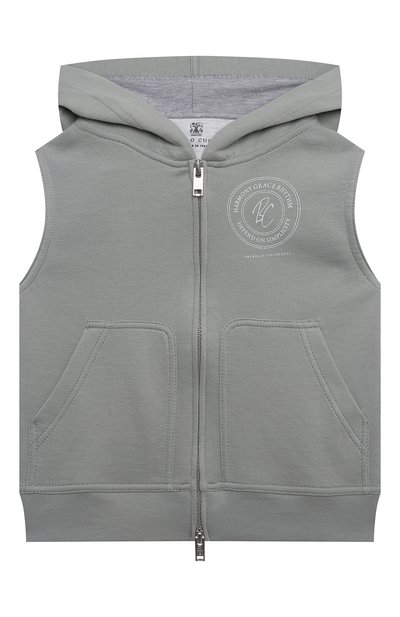 Хлопковый жилет BRUNELLO CUCINELLI, арт. BD874E136A, фото 1