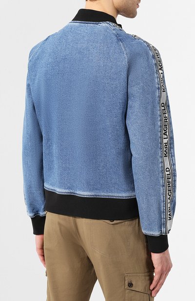 Джинсовый бомбер KARL LAGERFELD DENIM, арт. KLMJ0002 BKL 08769-W1, фото 4