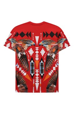 Детская хлопковая футболка MARCELO BURLON KIDS OF MILAN красного цвета, арт. CBAA002F21JER013 | Фото 2 (Материал внешний: Хлопок; Рукава: Короткие; Мальчики Кросс-КТ: Футболка-одежда; Материал сплава: Проставлено; Драгоценные камни: Проставлено; Ростовка одежда: 10 - 11 лет | 140 - 146см, 12 лет | 152 см, 8 лет | 128 см)