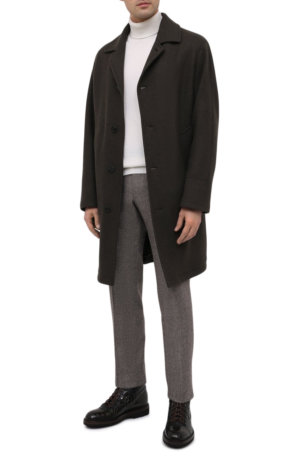 Ботинки из кожи крокодила BARRETT, арт. 192U007.3/C0CC0DRILL0 CREAM/CNIL, фото 2