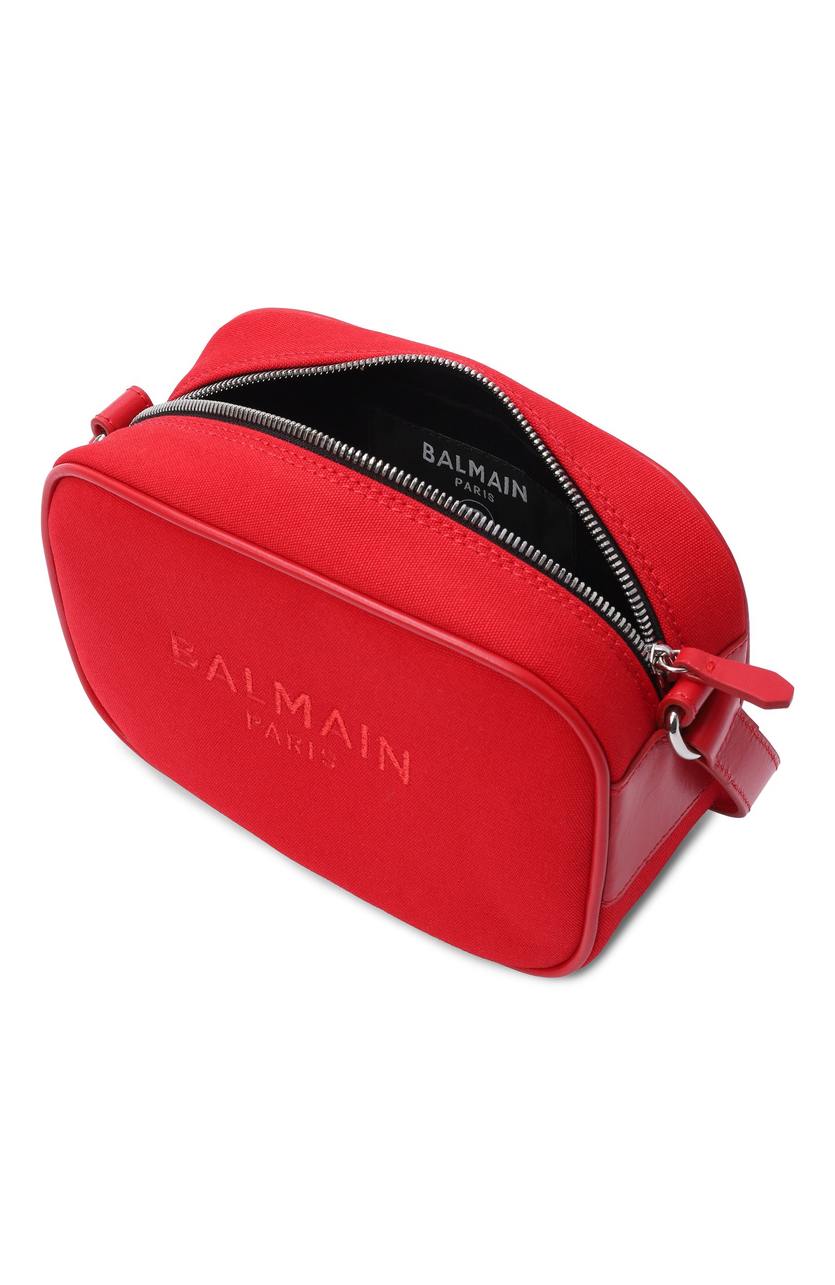Сумка BALMAIN красного цвета по цене 42650 руб., арт. BZ0B38, фото 3 Сумка BALMAIN, арт. BZ0B38, фото 3