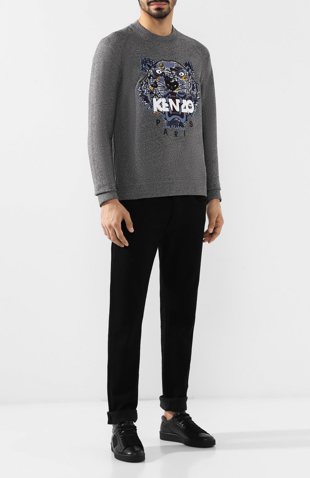 Кожаные кеды на шнуровке KENZO, арт. 5SN127L50, фото 2