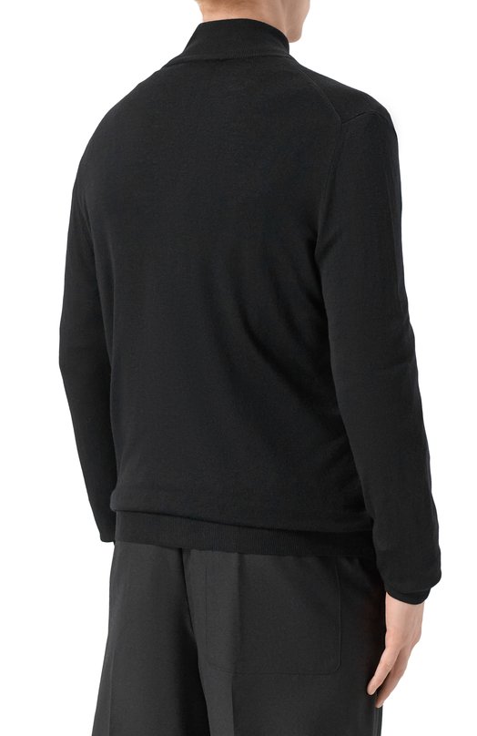 Шерстяной кардиган Canali C0022/MK01149 Чёрный  C0022/MK01149 Фото 4