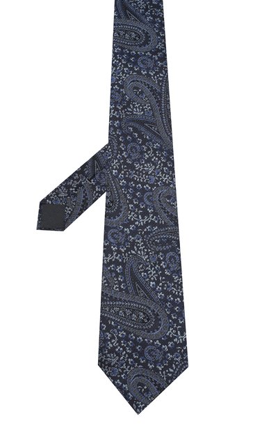 Шелковый галстук ZEGNA синего цвета по цене 18950 руб., арт. Z6E00/1UM, фото 2 Шелковый галстук ZEGNA, арт. Z6E00/1UM, фото 2