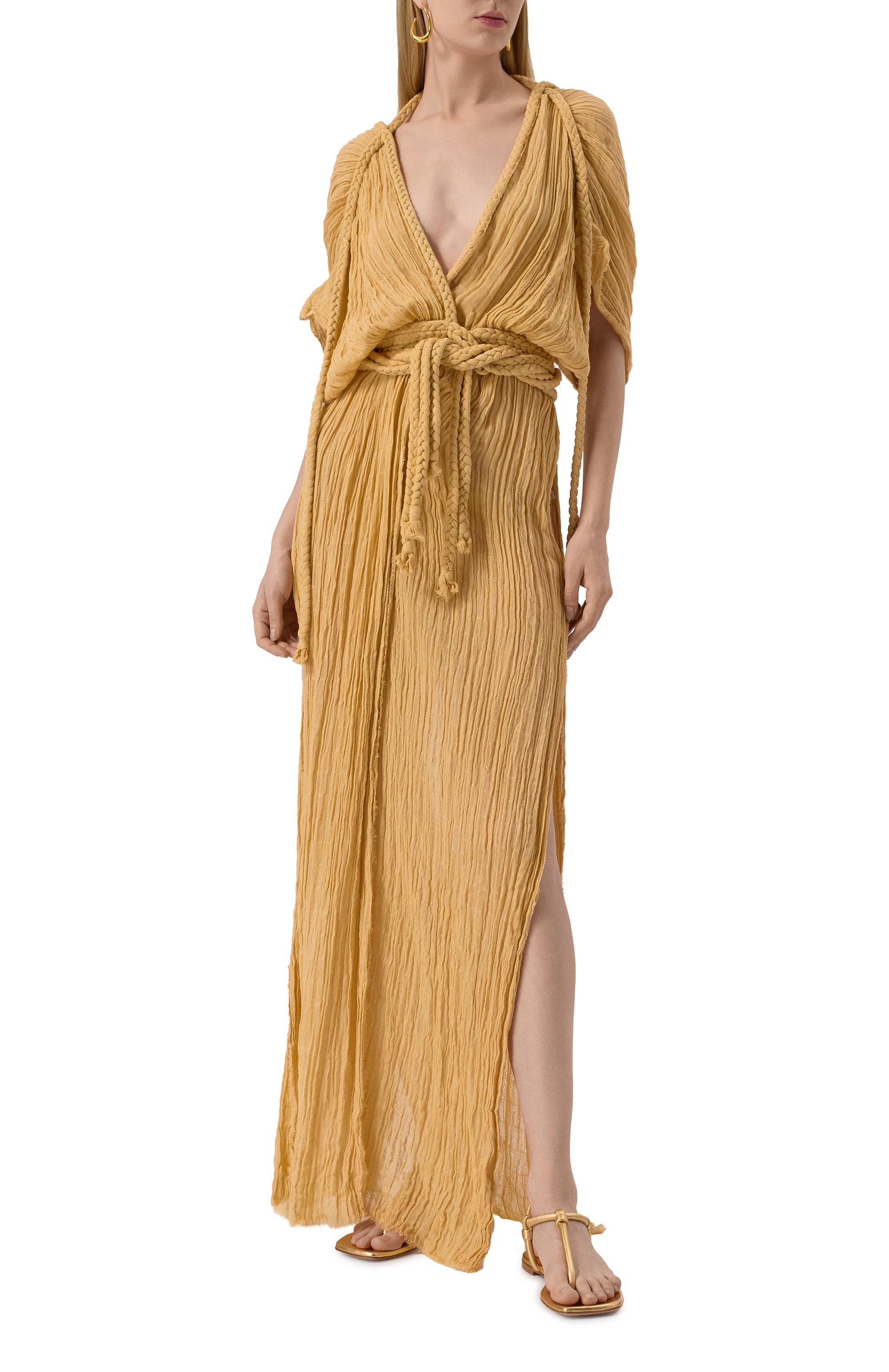 Хлопковое платье KASIA KULENTY, арт. AURA DUSTER G0WN, фото 2