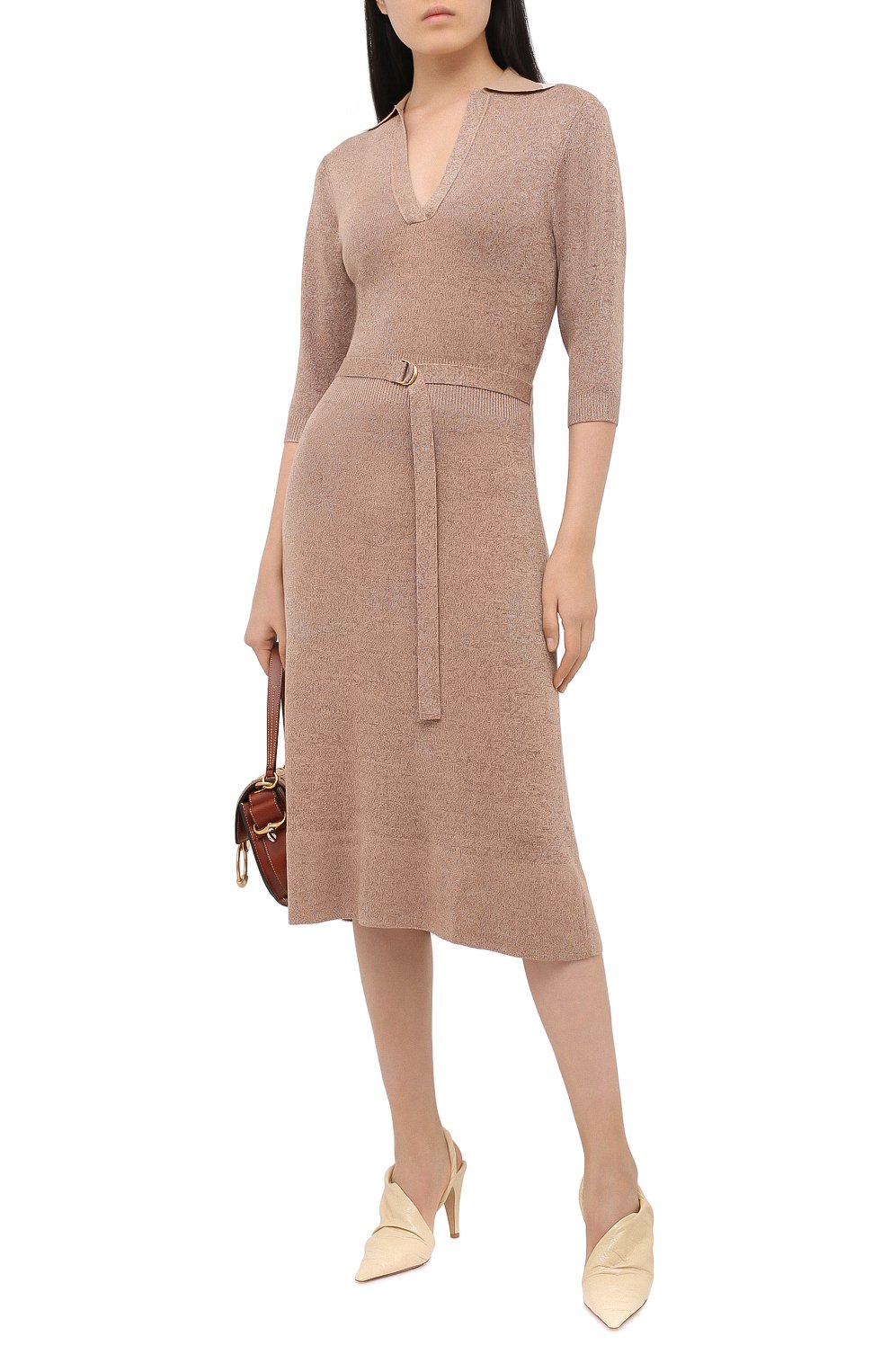 Платье из шерсти и шелка CHLOÉ, арт. CHC20AMR53620, фото 2