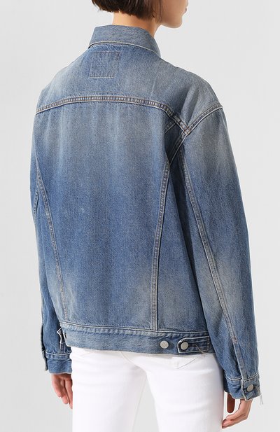 Джинсовая куртка ACNE STUDIOS голубого цвета по цене 29500 руб., арт. A90080, фото 4 Джинсовая куртка ACNE STUDIOS, арт. A90080, фото 4