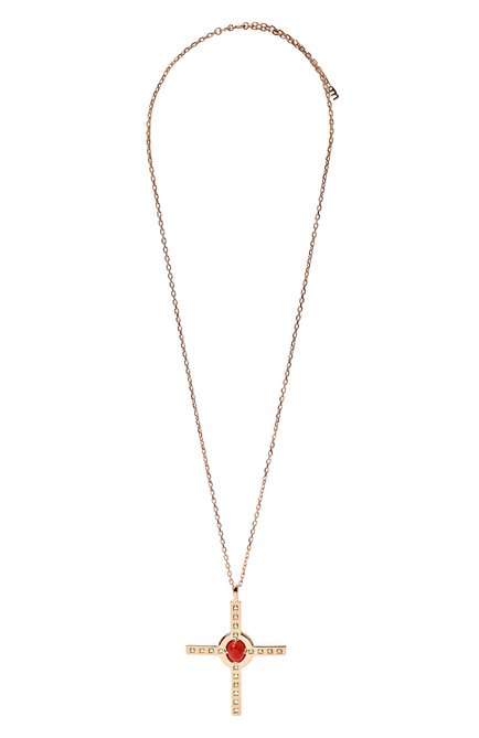 Женская подвеска-крест с сердоликом и хризолитом ai MOONKA, арт. ai-bg-nlc-sr