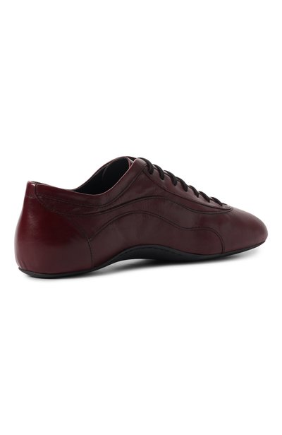 Кожаные кроссовки DRIES VAN NOTEN бордового цвета по цене 79950 руб., арт. 021707/0103, фото 4 Кожаные кроссовки DRIES VAN NOTEN, арт. 021707/0103, фото 4