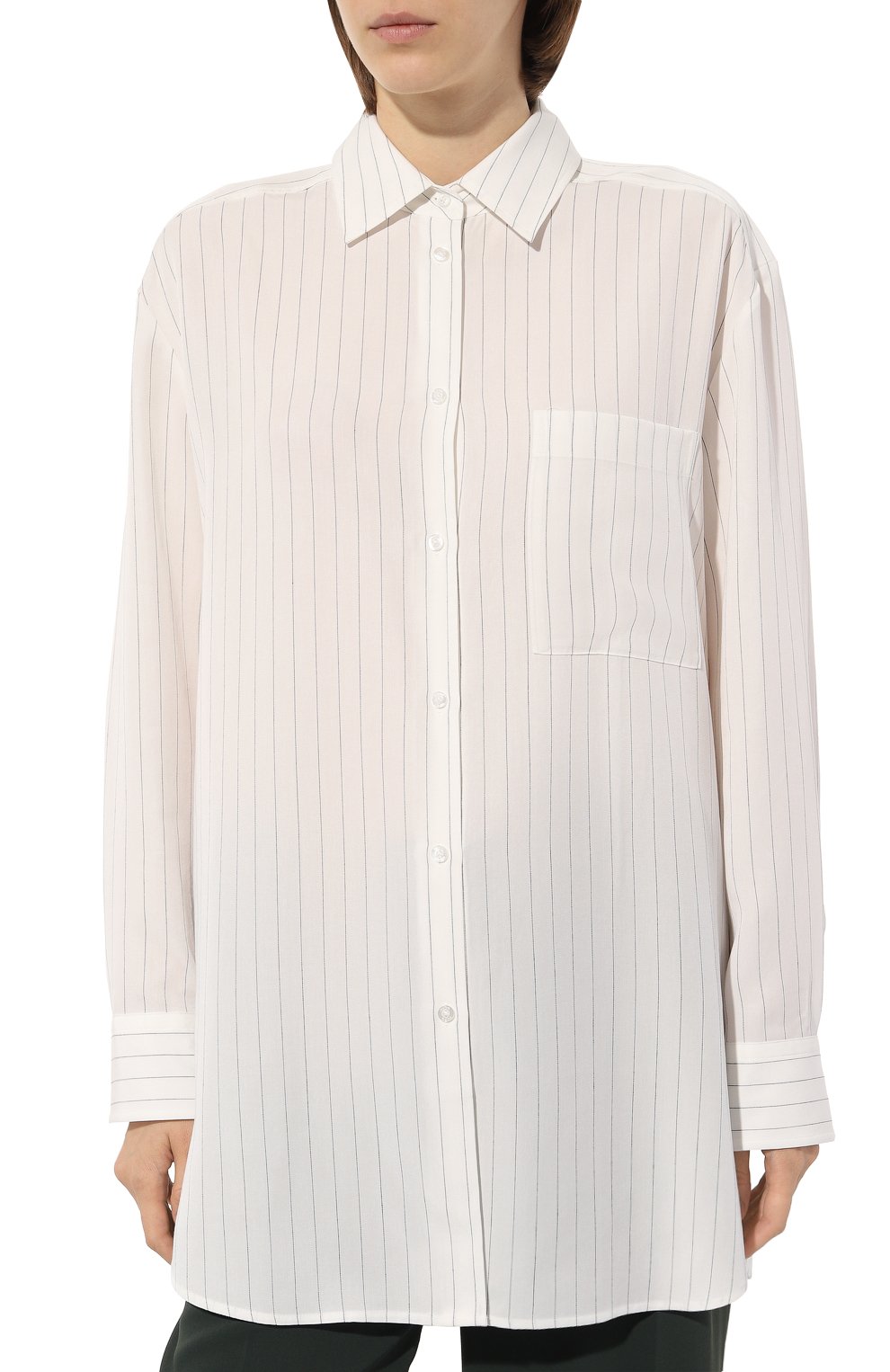 Рубашка из лиоцелла HUGO молочного цвета по цене 19800 руб., арт. 50494628, фото 3 Рубашка из лиоцелла HUGO, арт. 50494628, фото 3