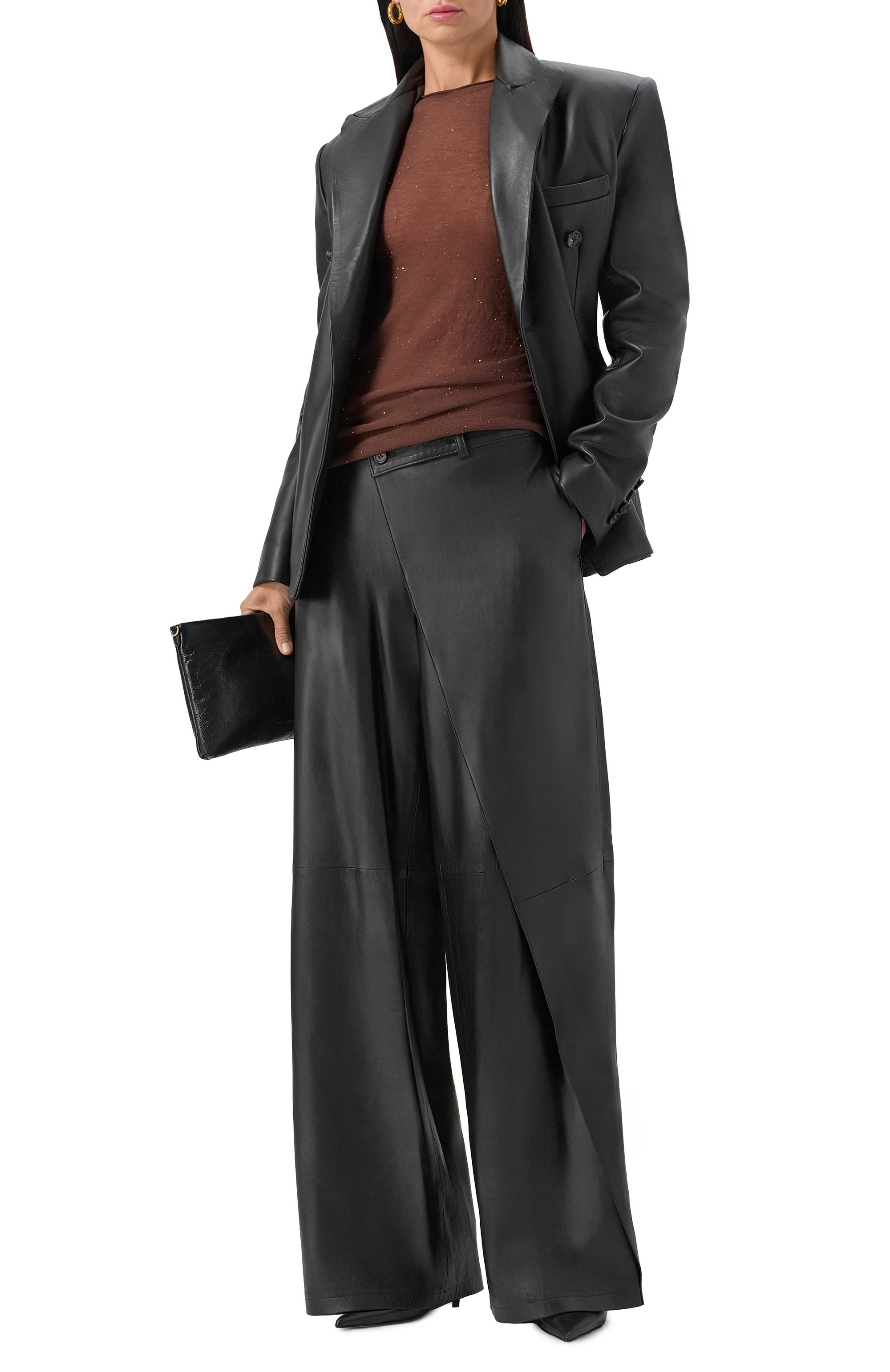 Шерстяной пуловер PINKO коричневого цвета по цене 18450 руб., арт. 105398/A2PM, фото 2 Шерстяной пуловер PINKO, арт. 105398/A2PM, фото 2