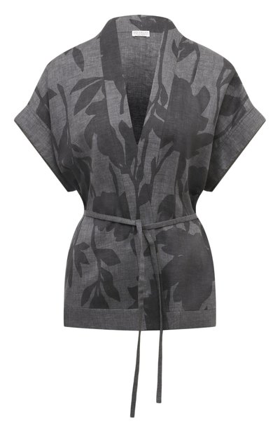 Женский льняной жакет-кимоно BRUNELLO CUCINELLI, арт. MB650B1344