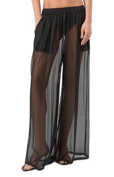 Шелковые брюки DOLCE & GABBANA, арт. FTDJET/FU1AT, фото 3