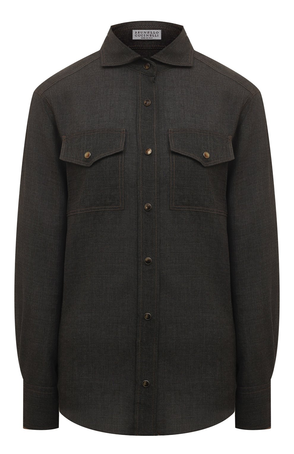 Шерстяная рубашка BRUNELLO CUCINELLI, арт. MP920MJ986, фото 1