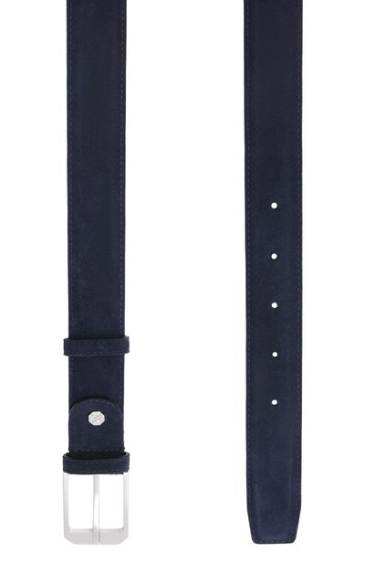 Замшевый ремень ARTIOLI темно-синего цвета по цене 57900 руб., арт. BELTS/SU, фото 3 Замшевый ремень ARTIOLI, арт. BELTS/SU, фото 3