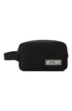 Мужской текстильный несессер MOSCHINO черного цвета, арт. 231Z1A8413/8204 | Фото 1 (Материал сплава: Проставлено; Материал: Текстиль; Драгоценные камни: Проставлено; Размер: small)