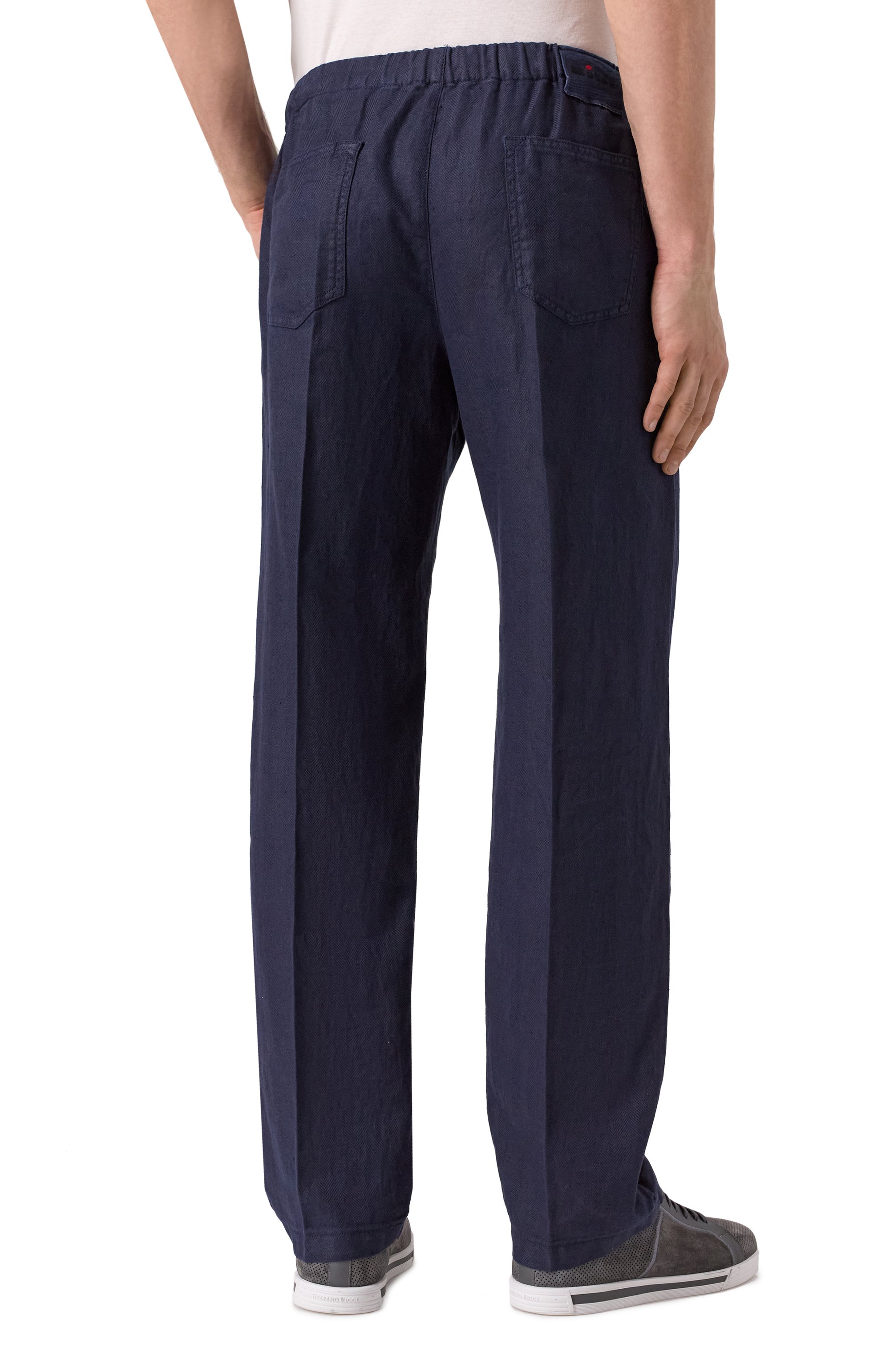 Брюки изо льна и хлопка KITON, арт. UPR003LK0636F19, фото 4