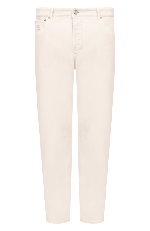 Джинсы Leisure fit Brunello Cucinelli M237UX1290 Кремовый M237UX1290