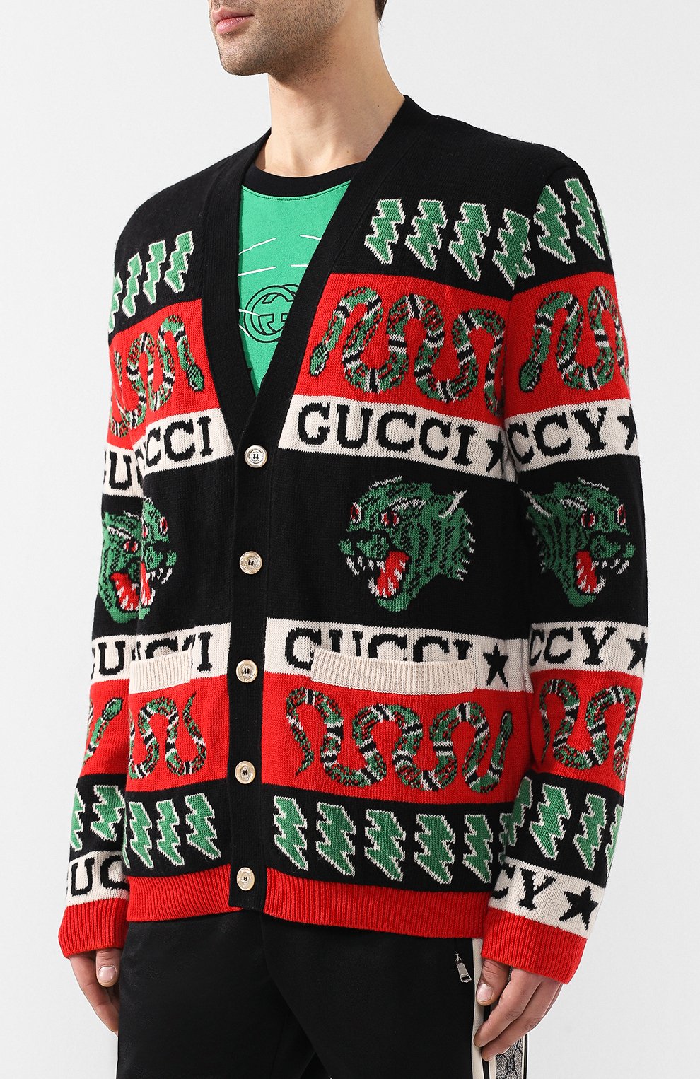 Шерстяной кардиган GUCCI, арт. 545747/XKADY, фото 3