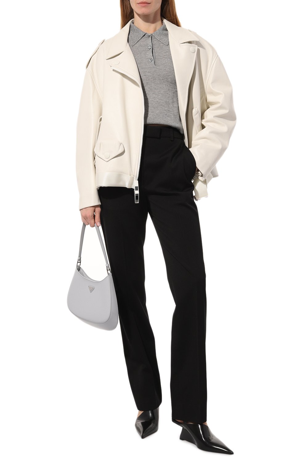 Шерстяные брюки PRADA, арт. P255E-1VOQ-F0002-211, фото 2