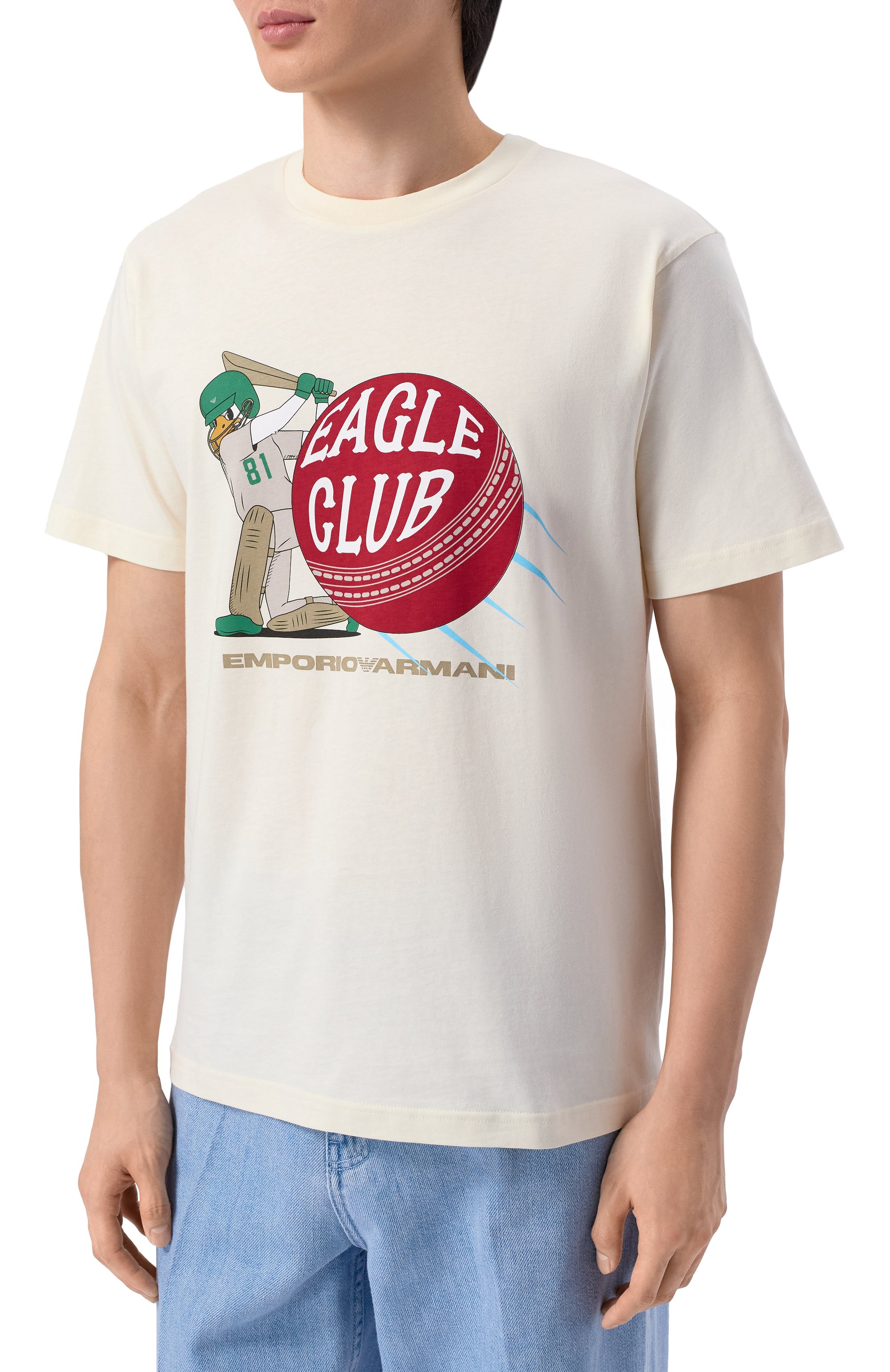 Хлопковая футболка EMPORIO ARMANI, арт. EM001717/AF14836, фото 3