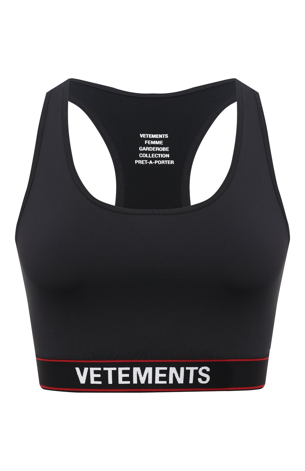 Топ VETEMENTS черного цвета по цене 22300 руб., арт. WE51T0100B 1332/BLACK, фото 1 Топ VETEMENTS, арт. WE51T0100B 1332/BLACK, фото 1