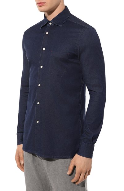 Хлопковая рубашка KITON, арт. UMCNERCH0847501, фото 3