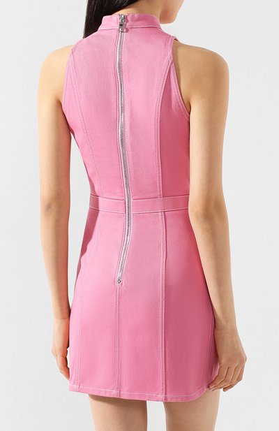 Джинсовое платье BALMAIN розового цвета по цене 154500 руб., арт. TF06072/D022, фото 4 Джинсовое платье BALMAIN, арт. TF06072/D022, фото 4