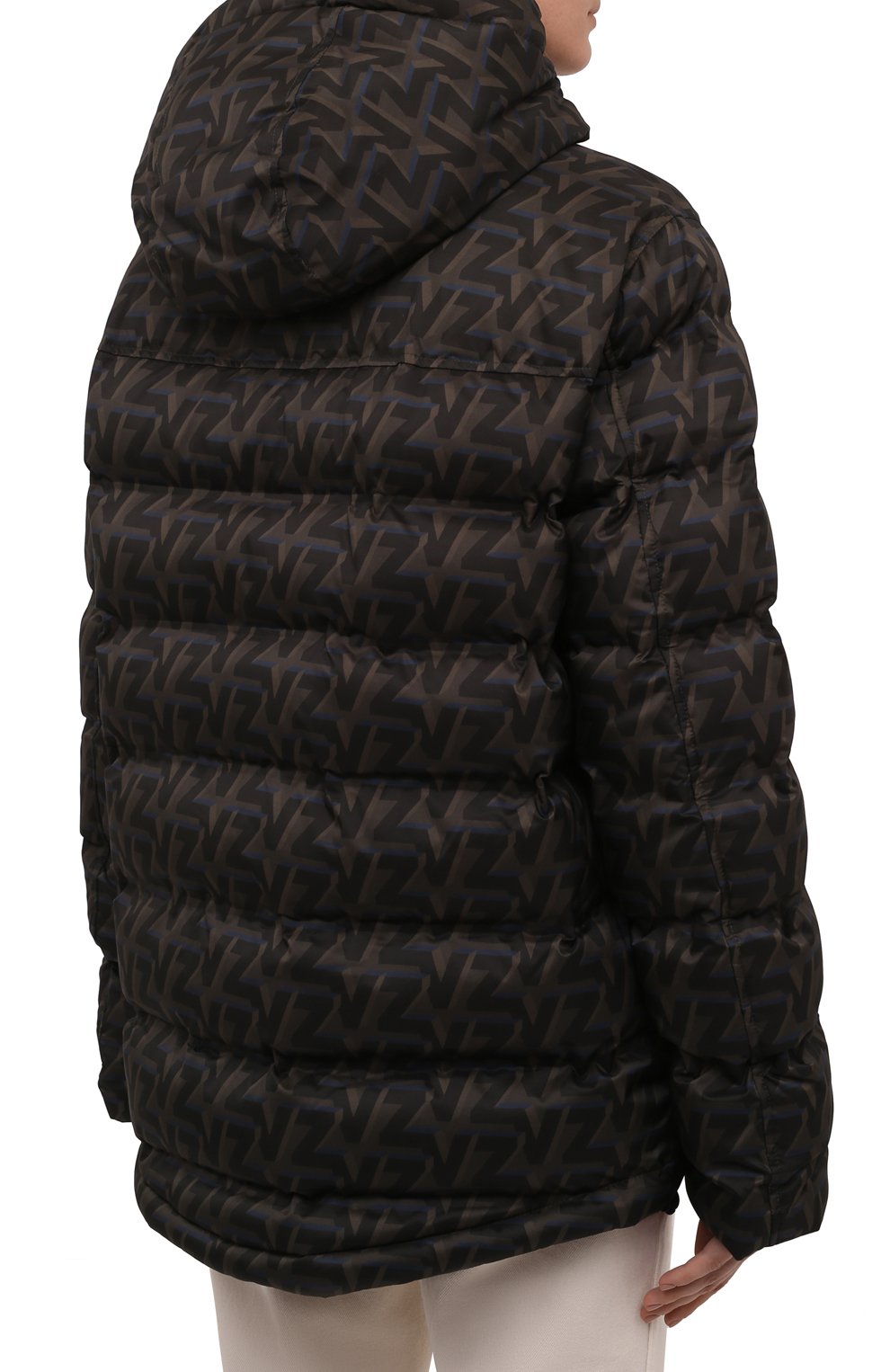 Пуховик ZADIG AND VOLTAIRE хаки цвета по цене 42400 руб., арт. WKCD3403F, фото 4 Пуховик ZADIG AND VOLTAIRE, арт. WKCD3403F, фото 4
