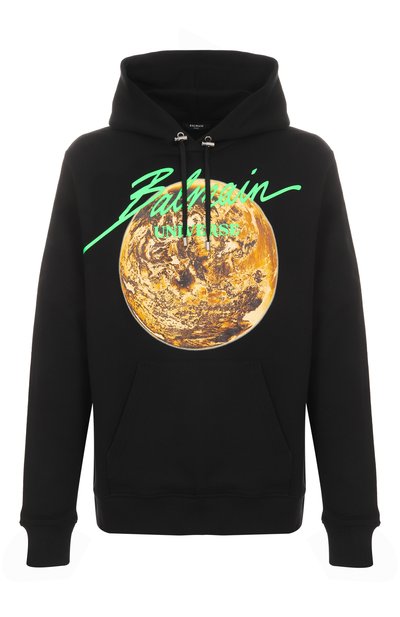 Мужской хлопковое худи BALMAIN, арт. EH0JT047GE78