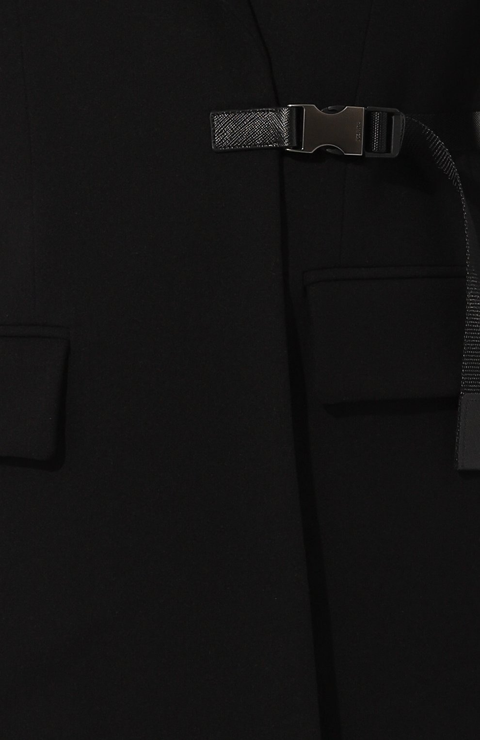 Шерстяное пальто PRADA, арт. P607N-1LXN-F0002-202, фото 5