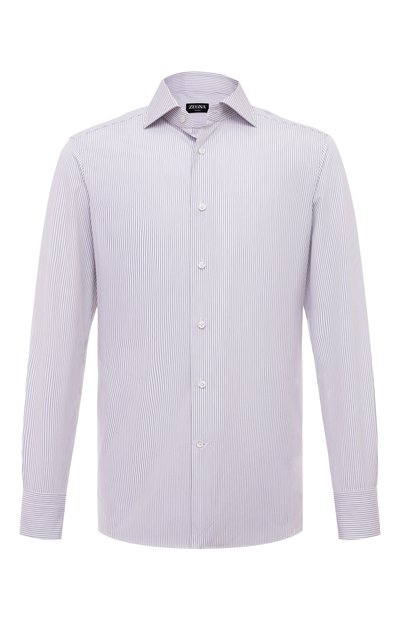 Мужская хлопковая рубашка ZEGNA, арт. 701049A7/9MS0BA