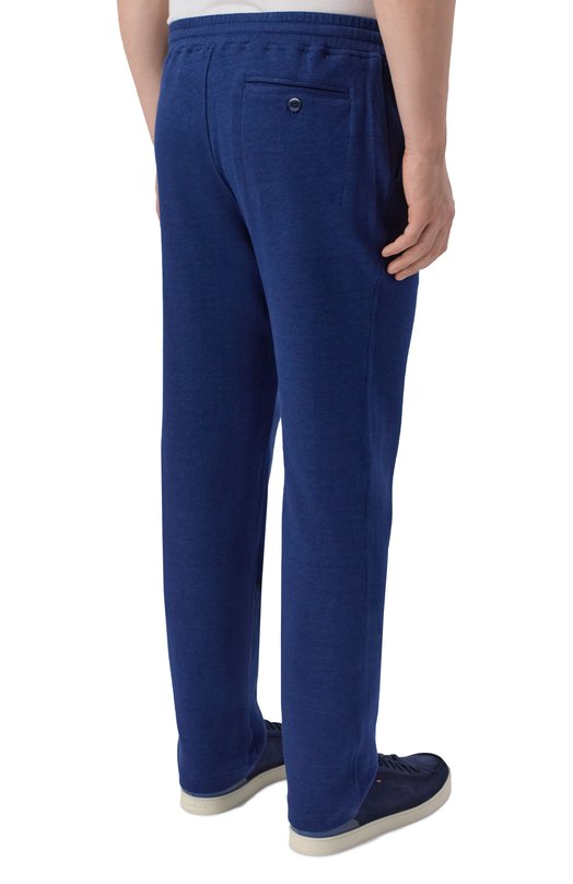 Брюки из хлопка и льна Capobianco 20M704.DH00. Синий  20M704.DH00. Фото 4