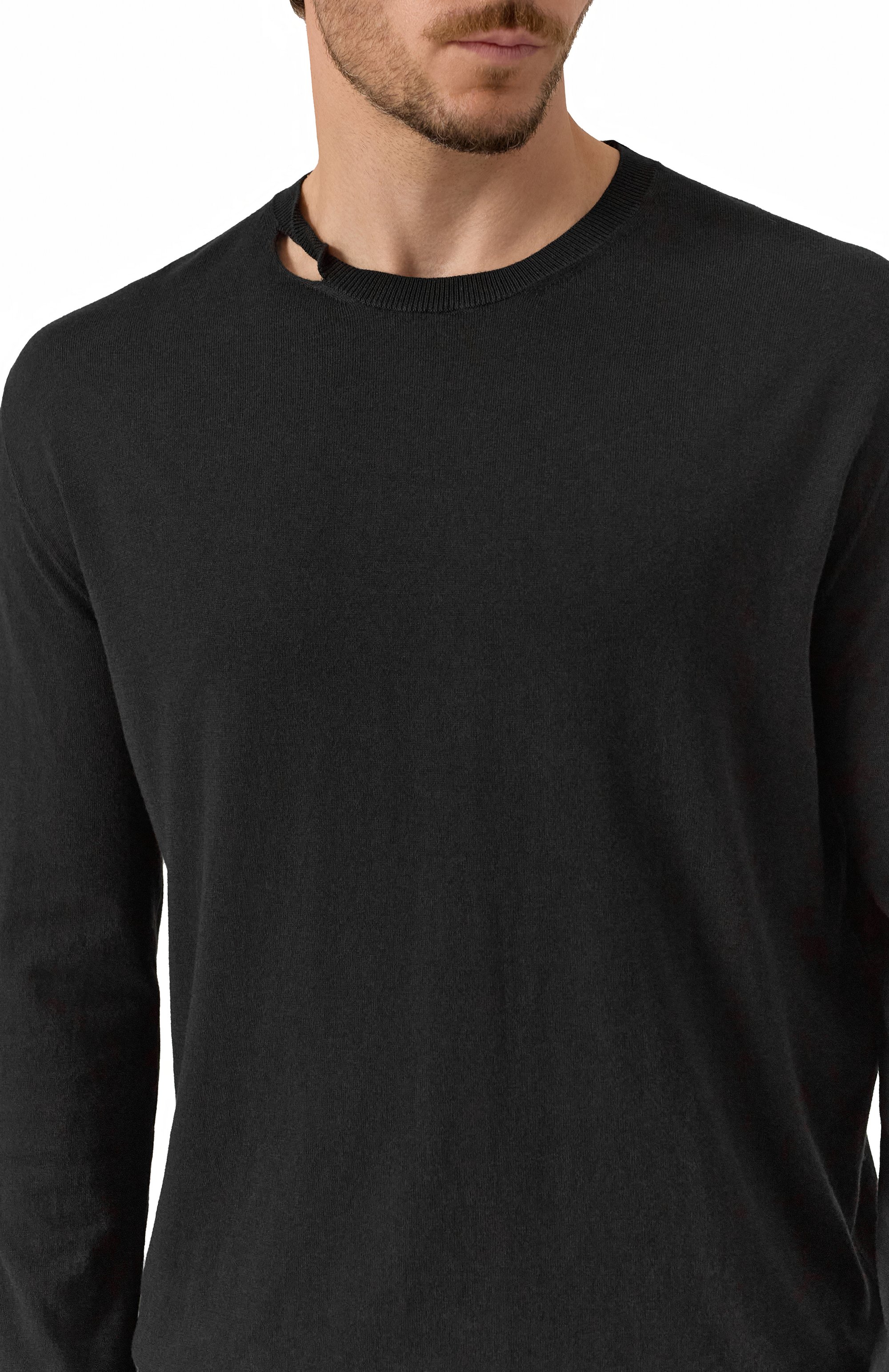 Джемпер из хлопка и кашемира ANN DEMEULEMEESTER, арт. B0012481/KN055, фото 5