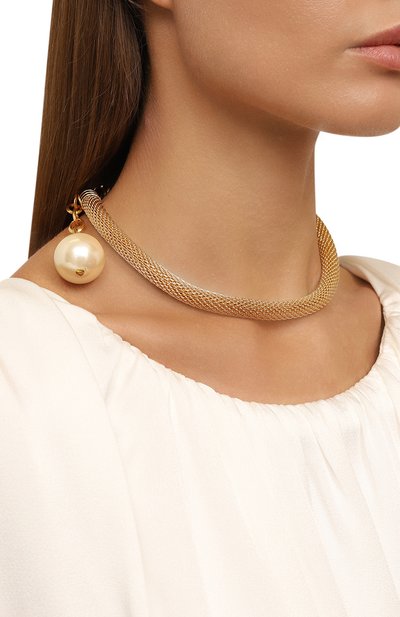 Колье CRYSTALLINE JEWELLERY золотого цвета по цене 17820 руб., арт. 584В, фото 2 Колье CRYSTALLINE JEWELLERY, арт. 584В, фото 2